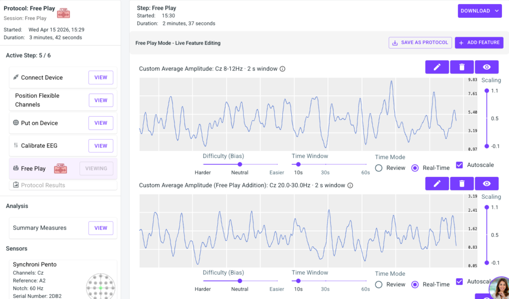 Live Session in Free Play Mode