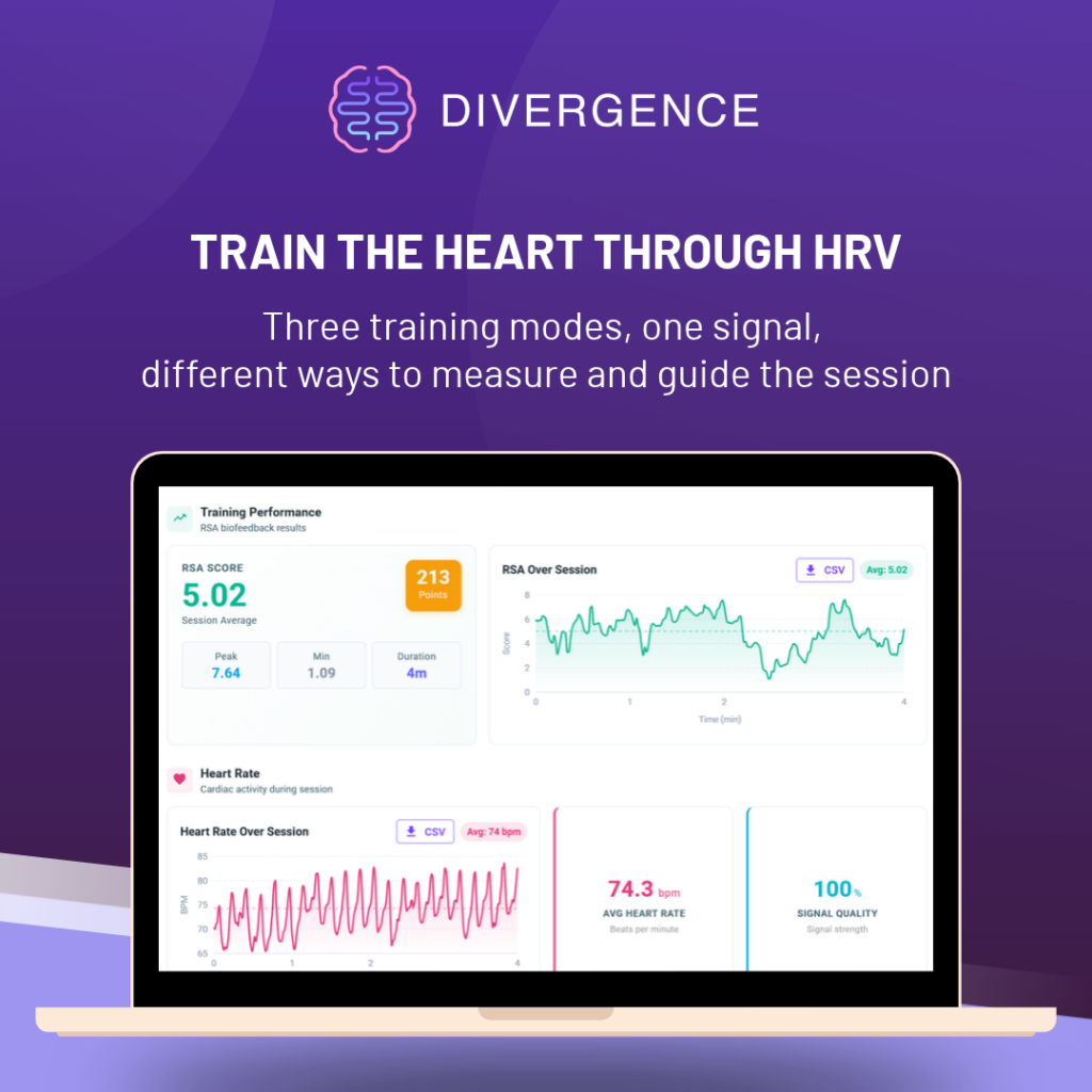 Train the Heart Through HRV - Three training modes, one signal, different ways to measure and guide the session